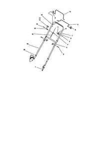 Part Location Diagram of 98-1560 Lawn Boy Assy Brake Cable